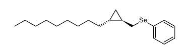 (1R*,2R*)-2-nonyl-1-phenylselenomethylcyclopropane结构式