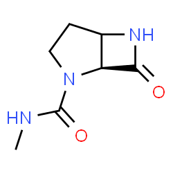 2,6-Diazabicyclo[3.2.0]heptane-2-carboxamide,N-methyl-7-oxo-,(1S)-(9CI)结构式