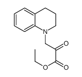 3-(3,4-二氢喹啉-1(2H)-基)-2-氧代丙酸乙酯结构式