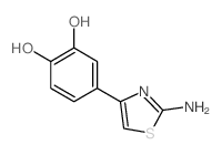 1,2-Benzenediol,4-(2-amino-4-thiazolyl)-(9CI) structure