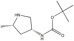 ((3R,5S)-5-甲基吡咯烷-3-基)氨基甲酸叔丁酯图片