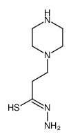 1-Piperazinepropanethioicacid,hydrazide(9CI) Structure