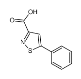 5-phenyl-1,2-thiazole-3-carboxylic acid结构式