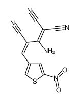 2-Amino-4-(5-nitro-3-thienyl)-1,3-butadiene-1,1,3-tricarbonitrile Structure