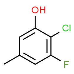 2-Chloro-3-fluoro-5-methylphenol structure