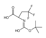 (S)-Boc-2-amino-4,4,4-trifluoro-butyric acid Structure