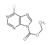 ethyl 6-chloropurine-9-carboxylate Structure