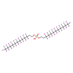 二[2-(全氟癸基)乙基]磷酸酯结构式