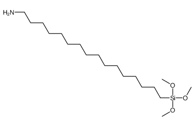 16-trimethoxysilylhexadecan-1-amine结构式