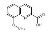 8-甲氧基喹啉-2-羧酸结构式