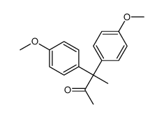 3,3-bis(4-methoxyphenyl)butan-2-one结构式