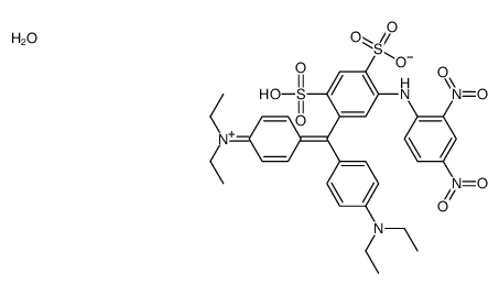 diethyl[4-[[4-(diethylamino)phenyl][5-[(2,4-dinitrophenyl)amino]-2,4-disulphophenyl]methylene]-2,5-cyclohexadien-1-ylidene]ammonium hydroxide picture