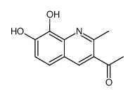 Ethanone, 1-(7,8-dihydroxy-2-methyl-3-quinolinyl)- (9CI) structure