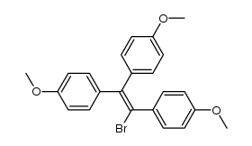 1-bromo-1,2,2-tris(p-methoxyphenyl)ethene结构式