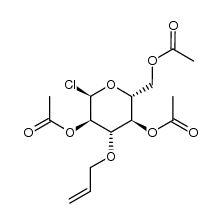 2,4,6-tri-O-acetyl-3-O-allyl-α-D-glucopyranosyl chloride Structure