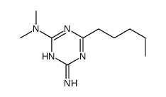 2-N,2-N-dimethyl-6-pentyl-1,3,5-triazine-2,4-diamine结构式