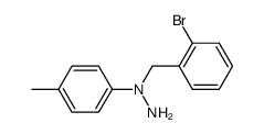 N-(o-bromobenzyl)-N-(p-tolyl)-hydrazine结构式