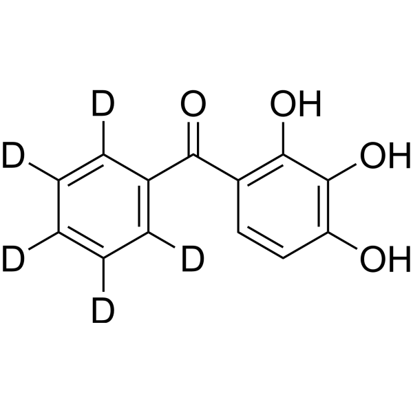 2,3,4-Trihydroxybenzophenone-d5结构式