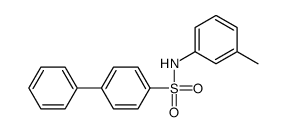 N-(3-methylphenyl)-4-phenylbenzenesulfonamide Structure