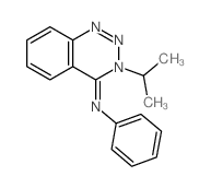 Benzenamine,N-[3-(1-methylethyl)-1,2,3-benzotriazin-4(3H)-ylidene]- structure