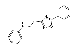 N-[2-(5-phenyl-[1,2,4]oxadiazol-3-yl)-ethyl]-aniline Structure