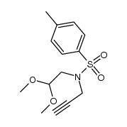 N-p-toluenesulfonyl-N-propargyl-2,2-dimethoxyethylamine结构式