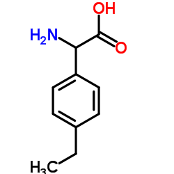 Amino(4-ethylphenyl)acetic acid Structure