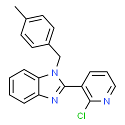 2-(2-CHLORO-3-PYRIDINYL)-1-(4-METHYLBENZYL)-1H-1,3-BENZIMIDAZOLE Structure