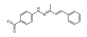 4-phenyl-but-3-en-2-one-(4-nitro-phenylhydrazone) Structure