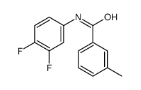 N-(3,4-Difluorophenyl)-3-methylbenzamide结构式