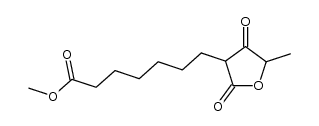 methyl 7-(5-methyl-2,4-dioxotetrahydrofuran-3-yl)heptanoate Structure