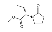 (S)-methyl 2-(2-oxopyrrolidin-1-yl)-2-butanoate结构式