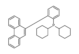 dicyclohexyl-(2-phenanthren-9-ylphenyl)phosphane Structure