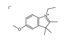 1-ethyl-5-methoxy-2,3,3-trimethylindol-1-ium,iodide结构式