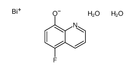 (5-fluoroquinolin-8-yl)oxybismuth,dihydrate结构式