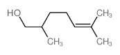 2,6-dimethylhept-5-en-1-ol Structure