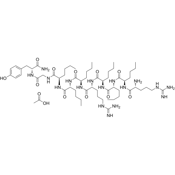 Delmitide acetate Structure