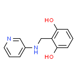 1,3-Benzenediol, 2-[(3-pyridinylamino)methyl]- (9CI) Structure