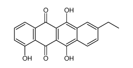 8-ethyl-1,6,11-trihydroxytetracene-5,12-dione Structure