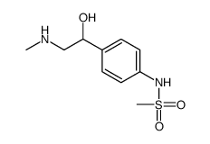 N-[4-[1-hydroxy-2-(methylamino)ethyl]phenyl]methanesulfonamide Structure