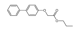 propyl 2-([1,1'-biphenyl]-4-yloxy)acetate结构式