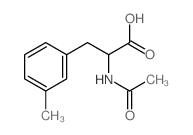 2-acetamido-3-(3-methylphenyl)propanoic acid结构式