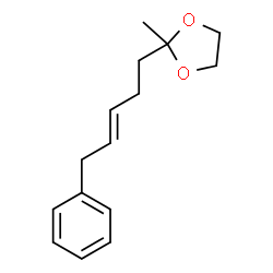 2-Methyl-2-(5-phenyl-3-pentenyl)-1,3-dioxolane Structure