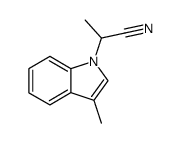 2-(3-methyl-1H-indol-1-yl)propanenitrile结构式