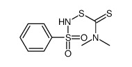 benzenesulfonamido N,N-dimethylcarbamodithioate Structure