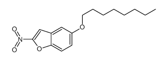 2-nitro-5-octoxy-1-benzofuran Structure