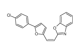 2-[(Z)-2-[5-(4-chlorophenyl)furan-2-yl]ethenyl]-1,3-benzoxazole结构式