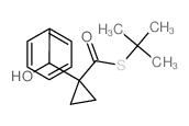 [1-(hydroxy-phenyl-methyl)cyclopropyl]-tert-butylsulfanyl-methanone结构式