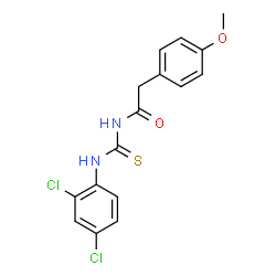 N-{[(2,4-dichlorophenyl)amino]carbonothioyl}-2-(4-methoxyphenyl)acetamide Structure