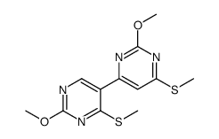 2,2'-Dimethoxy-4',6-bis(methylthio)-4,5'-bipyrimidine Structure